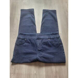 Perfect Stretch By Chicos Womens Dark Blue Jeggings Size 2 10 M